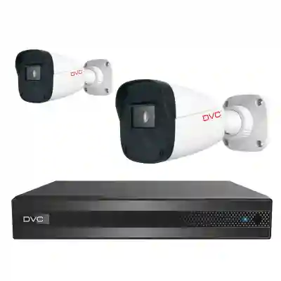 Kit supraveghere video 2 camere DVC IP exterior 4MP