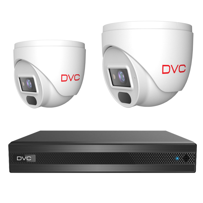 Kit supraveghere video 2 camere DVC IP interior 2MP