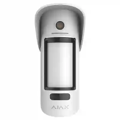 Detector Wireless PIR de exterior cu verificare foto la alarma Ajax MotionCam Outdoor PhOD Alb